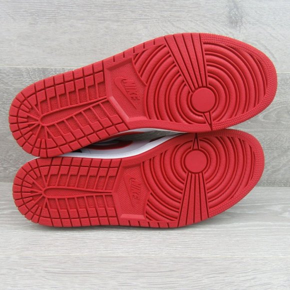 Air Jordan 1 Low Bulls Black Gym Red Shoes Mens Size 13 NEW - Picture 11 of 14